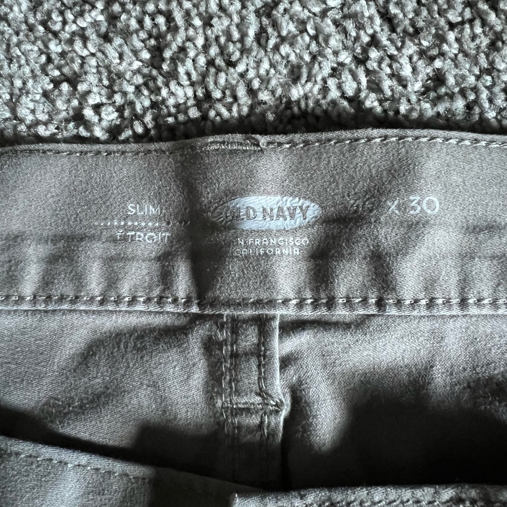 Old Navy Charcoal Slim Fit Trousers